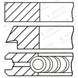 Jeu de segments de piston GOETZE 08-432205-00