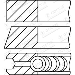Jeu de segments de piston GOETZE 08-441700-00
