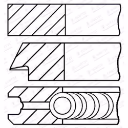Jeu de segments de piston GOETZE 08-442900-00