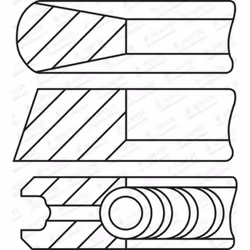 Jeu de segments de piston GOETZE 08-443400-00