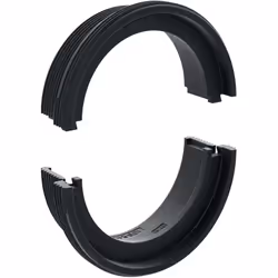 description Adaptateur de filetage et de verrouillage, matériau : polyamide PA 6.6, renforcé de fibre de verre, couleur : noi ...