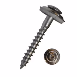 Dresselhaus WGR 3516, Kit de vissage, Acier inoxydable, Bois, Tête ronde, Torx, Acier inoxydable