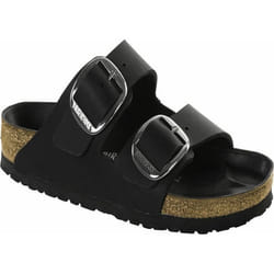 Sandales Arizona Big Buckle Etroite Cuir Noir