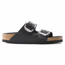Sandales Arizona Big Buckle Etroite Cuir Noir