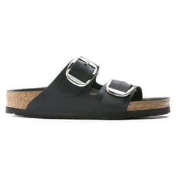 Sandales Arizona Big Buckle Etroite Cuir Noir