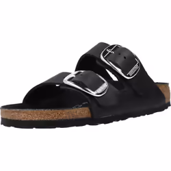 Sandales Arizona Big Buckle Etroite Cuir Noir