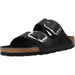 Sandales Arizona Big Buckle Etroite Cuir Noir