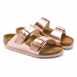 Birkenstock Arizona Kids Sandales Unisexe Marron, Cuivre, Métallique