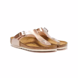 Sandales Birkenstock Gizeh Birko Flor Metallic pour enfants - Cuivre - EU 31