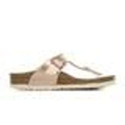 Tong Enfant Birkenstock Gizeh Electric Metallic Rose doré - Fille - Look métallisé original et discret