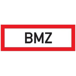 Strecken Brandsch-Schild Fol bmz 297x105mm