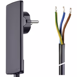 Informations techniques Couleur : noir Longueur de câble : 1.50 m Modèle de connecteur : coudé d'un côté Tension nominale (dé ...