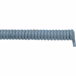 Lapp ÖLFLEX Spiral 400 P, 1,5 m, Gris, PVC, 3000 V, 1 mm², 5 - 50 °C