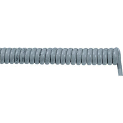 Câble spiralé Lapp lflex® spiral 400 p 70002643 2000 mm / 6000 mm 5 g 0.75 mm² gris 1 pc(s) X74833