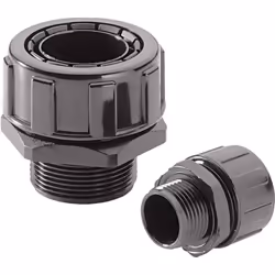 Informations techniques Adapté pour (série de tubes ondulés) : SILVYN® EL, SILVYN® ELÖ, SILVYN® ELT Couleur : noir Filetage e ...