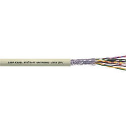LAPP 35820/100 Câble de données UNITRONIC LIYCY (TP) 2 x 2 x 0.75 mm² gris 100 m
