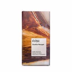 Vivani 285916, Chocolat noir, 100 g, 2419 kJ, 582 kcal, 40,9 g, 43,9 g