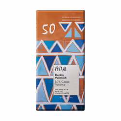 Vivani 285983, Chocolat au lait, 80 g, 2451 kJ, 590 kcal, 44,2 g, 37,5 g