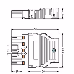 Wago 770-115 connecteur de fils électriques Embase à broches