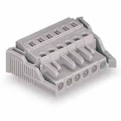 Wago 231-105/037-000, Gris, Cuivre, 320 V, 16 A, 10,42 g, 41,6 mm