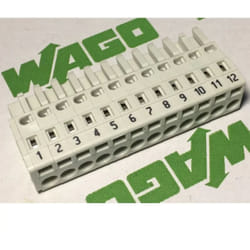 Wago - 721-112/026-047 Connecteur femelle à 1 conducteur - 100% protégé contre le mismating - 2,5 mm≤ - 12 pôles