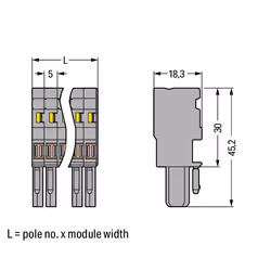 Wago 769-102, 10 mm, 18,3 mm, 45,2 mm, 500 V