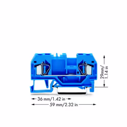 Wago 281-904 bornier Bleu - Vue supplémentaire 2