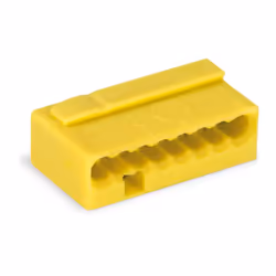Wago 243-508, Jaune, 6 A, 100 V, 18,4 mm, 6,8 mm