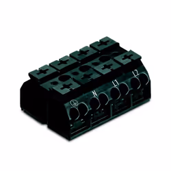 Wago 862-1504 bornier Noir