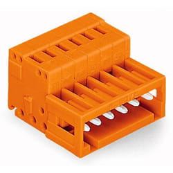 Wago 734-333 connecteur de fils 3-pole Orange