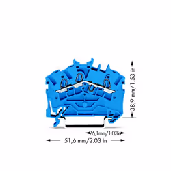 Wago 2002-6304 bornier Bleu - Vue supplémentaire 2