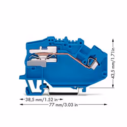 Wago 780-613 bornier Bleu