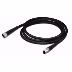Wago 756-5201/030-020, 2 m, 2xM8, Mâle/Femelle, Noir, 4,1 mm, 54,7 g