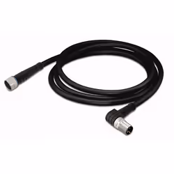 Wago 756-5202/030-010, 1 m, 2xM8, Mâle/Femelle, Noir, 4,1 mm, 42,5 g
