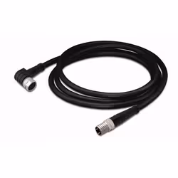 Wago M8/M8 2m, 2 m, 2XM8, Mâle/Femelle, Noir, 4,1 mm, 58 g
