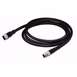 Wago 756-5501/030-010, 1 m, 1xM8/1xM12, Mâle/Femelle, Noir, 4,1 mm, 38,5 g