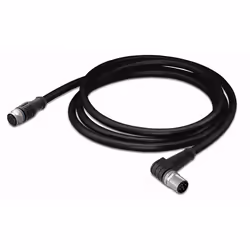 Wago M12/M12 2m, 2 m, 2xM12, Mâle/Femelle, Noir, 4,3 mm, 69 g