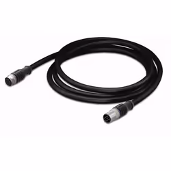 Wago 756-5401/050-010, 1 m, 2xM12, Mâle/Femelle, Noir, 5 mm, 55 g
