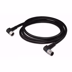 Wago M12/M8 1m, 1 m, 1xM12, 1xM8, Mâle/Femelle, Noir, 4,1 mm, 44 g