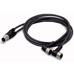 Wago M12, 1m câble de signal Noir