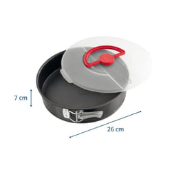 Moule à manqué à charnière 26 cm avec couvercle de transport Dr. Oetker Bake and Go