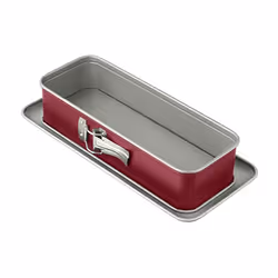 Dr. Oetker 2479, Moule à charnière, Rectangulaire, Surface plate, Bordeaux, Gris, 300 mm, 120 mm