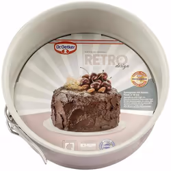 Dr. Oetker 4044935046500, Anneau de gâteau, Rond, Surface plate, 230 °C, Rose, Allemagne