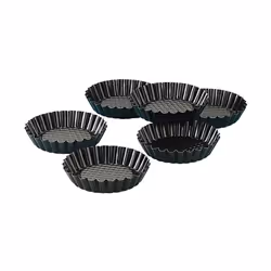 Zenker 6531, Moule à tarte, Rond, Surface strié, 230 °C, Noir, Allemagne