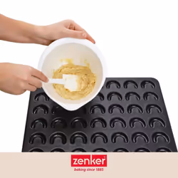 Moule pour vanille kipferl croissant vanille 42 x 32 cm Zenker Special Creative