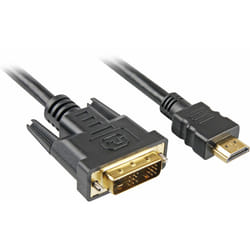 Sharkoon 4044951009077 câble vidéo et adaptateur 5 m HDMI DVI-D Noir