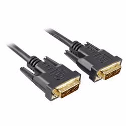 Sharkoon 3m DVI-D to DVI-D (18+1), 3 m, DVI-D, DVI-D, Noir, Mâle/Mâle