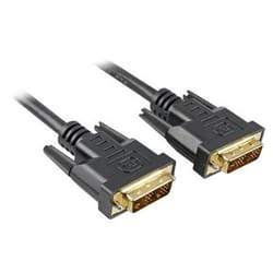 Sharkoon 3m DVI-D to DVI-D (18+1) câble DVI Noir