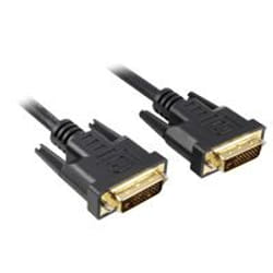 Sharkoon 2m DVI-D to DVI-D (24+1) câble DVI Noir