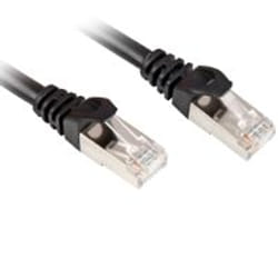 Sharkoon 0.25m Cat.6 S/FTP câble de réseau Noir 0,25 m Cat6 S/FTP (S-STP)